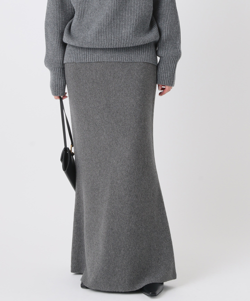 カシミヤミックスニットスカート（スカート）｜AP STUDIO（エーピー