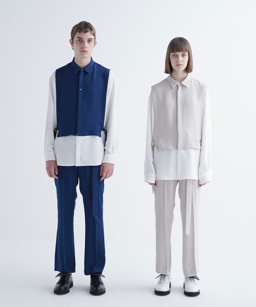 CULLNI（クルニ）の「21-AW-016 レイヤードベルトシャツ（シャツ