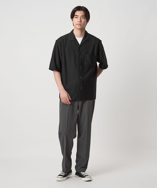 セール】ドライ ジャージ ジャストルーズ オープンカラー シャツ