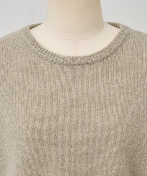 セール】ヤク混ワイドニットプルオーバー（ニット/セーター