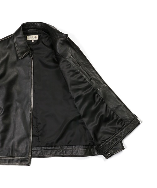 SINGLE RIDERS JACKET：シープスキンレザー シングルライダース
