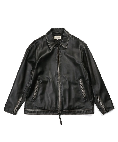 SINGLE RIDERS JACKET：シープスキンレザー シングルライダース