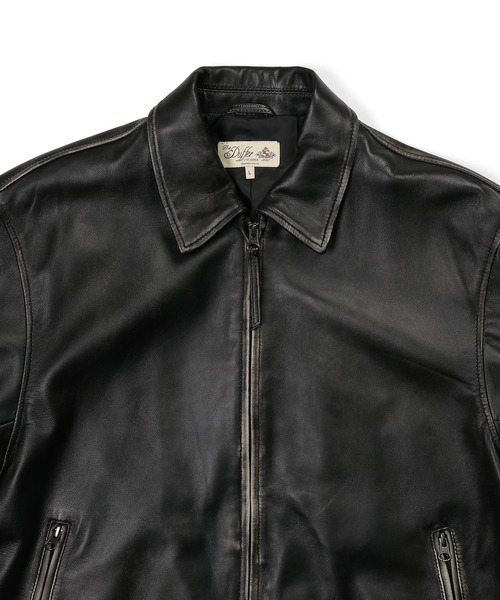 SINGLE RIDERS JACKET：シープスキンレザー シングルライダース