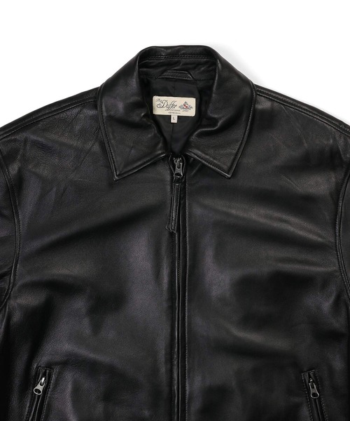 SINGLE RIDERS JACKET：シープスキンレザー シングルライダース