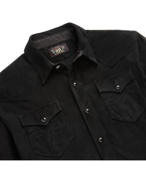 RRL（ダブル アール エル）の「スリム フィット スエード ウエスタン