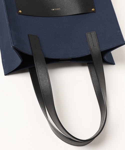 Leather Pocket Canvas Tote（トートバッグ）｜CULLNI（クルニ）の