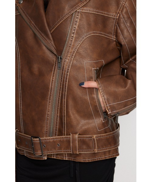 BELTED OVER VINTAGE ジャケット（ライダースジャケット）｜LAGUA GEM