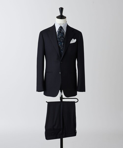 セール】CANONICO フランネル 3ボタンシングル スーツ MC-MODEL -はっ