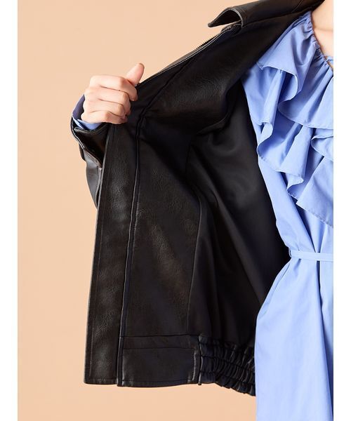 セール】ヴィンテージフェイクレザーブルゾン（ブルゾン）｜LILY BROWN