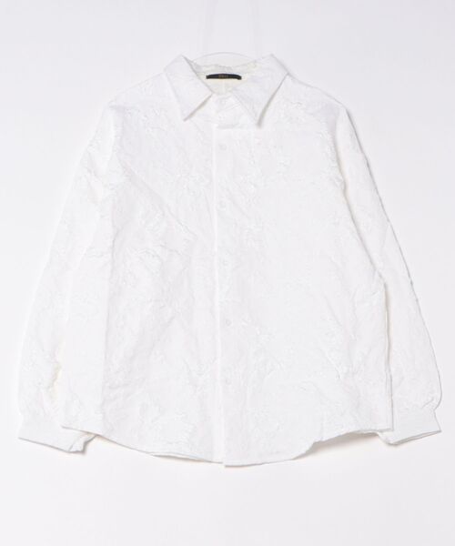 セール】レリーフ柄オーバーサイズシャツ（シャツ/ブラウス）｜Ritzy