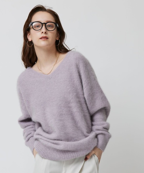 BABYLONE（バビロン）の「BABYLONE / FOXカシミヤ2WAYプルオーバー