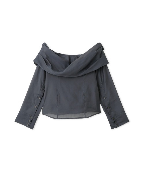 SNIDEL（スナイデル）の「シアーオフショルブラウス（シャツ/ブラウス