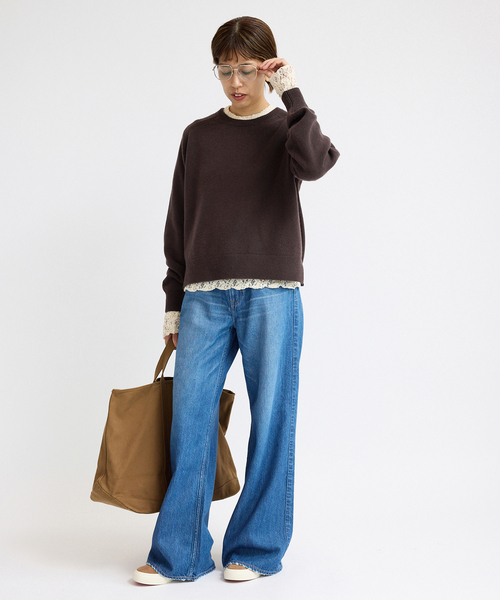 IENA（イエナ）の「SUPER180クルーネックプルオーバー（ニット