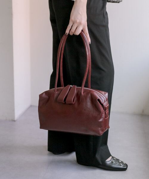 セール】《本革/380g》ロングハンドルボストンバッグ（ボストンバッグ