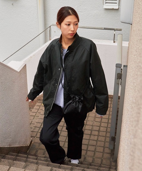 Barbour/バブアー blouson transport wax jacket スタンドカラー