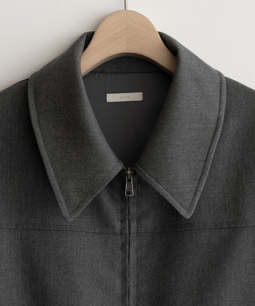 TECH WOOL GABARDINE ZIP BLOUSON【SET-UP】（ブルゾン）｜WYM LIDNM