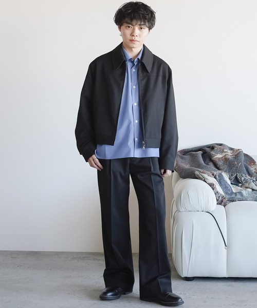 TECH WOOL GABARDINE ZIP BLOUSON【SET-UP】（ブルゾン）｜WYM LIDNM