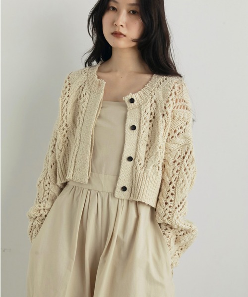 anuke（アンヌーク）の「Cable Knit Cardigan（ニット/セーター）」 - WEAR