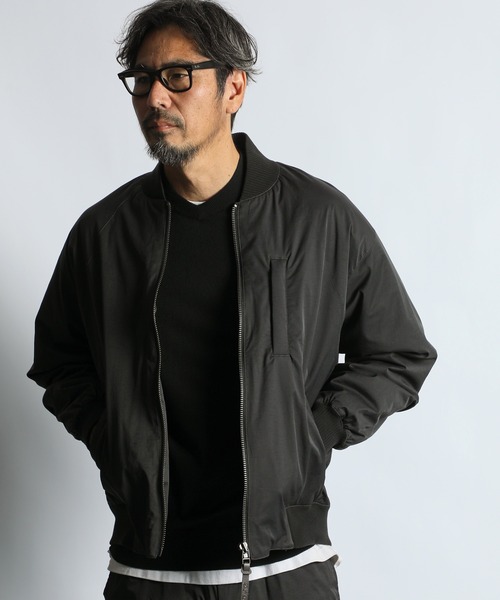 N/C PUDDING MA-1 JACKET：コットンナイロン 中綿入り MA-1ジャケット