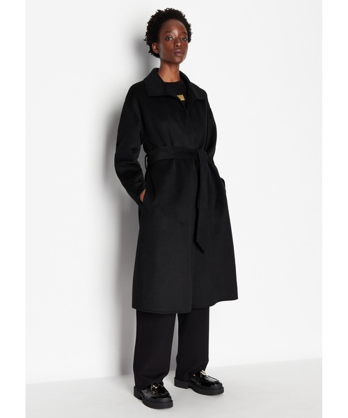 ARMANI アルマーニ シングルトレンチコート ロングコート ブラック 46