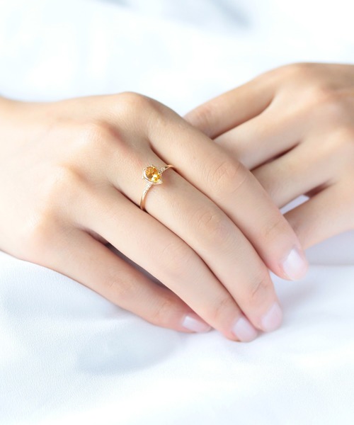 NOIR DE POUPEE（ノワールドプーペ）の「【WEB限定】K10 シトリン ペア