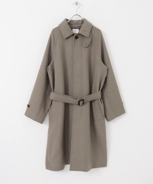 セール】ウールメルトンステンカラーコート（ステンカラーコート