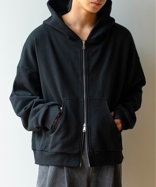 SINSS（シンス）の「Double zip hoodie / ダブルジップフーディ