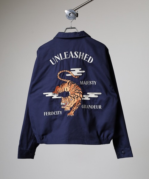 セール】JUNGLESTOTM 虎刺繍スカジャン スーベニアジャケット unisex