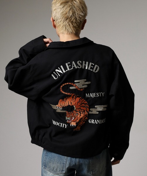 セール】JUNGLESTOTM 虎刺繍スカジャン スーベニアジャケット unisex
