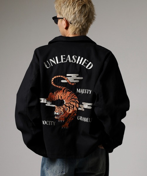 セール】JUNGLESTOTM 虎刺繍スカジャン スーベニアジャケット unisex