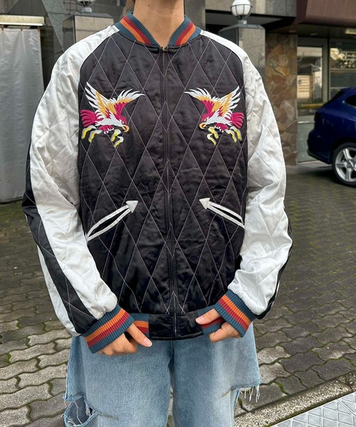 セール】HOUSTON / QUILTING RAYON SOUVENIR JACKET / 51392 / 51393