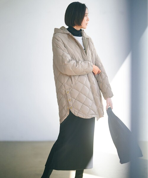 TAION×UNFILO】2WAY キルティングダウン（ダウンジャケット/コート
