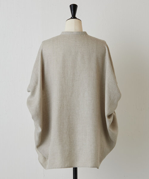BEARDSLEY（ビアズリー）の「麻調合繊ボリュームブラウス（シャツ