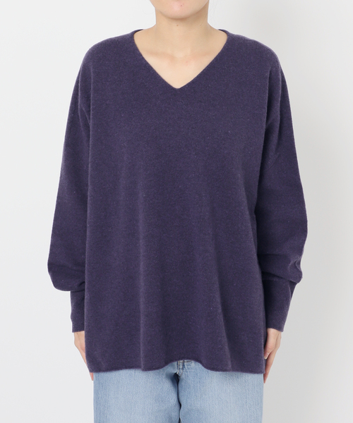 追加》Fineニュージーウール ニュアンス Vプルオーバー（ニット