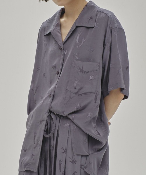 TODAYFUL/トゥデイフル】Swallow Satin Shirts/スワローサテンシャツ