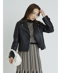 FRAY I.D（フレイアイディー）の「エコレザーライダースジャケット