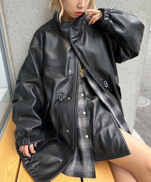 CIAOPANIC（チャオパニック）の「フェイクレザーモッズコート（モッズ