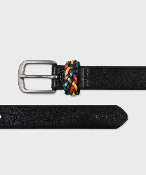 マルチカラーメッシュ レザーベルト【250703 CM】（ベルト）｜Paul