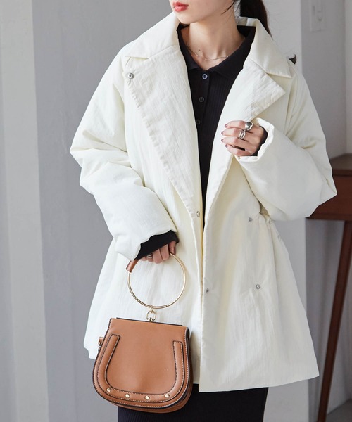 セール】テーラードカラー中綿ジャケット（ダウンジャケット/コート