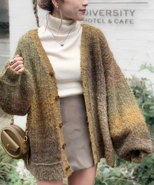 セール】【mily bilet】ラフに旬顔スタイル。配色グラデーション