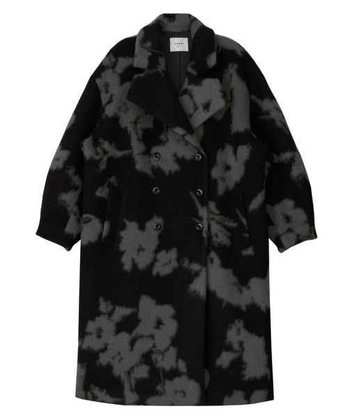 Ameri（アメリ）の「UND SHADOW FLOWER WOOL COAT（チェスターコート