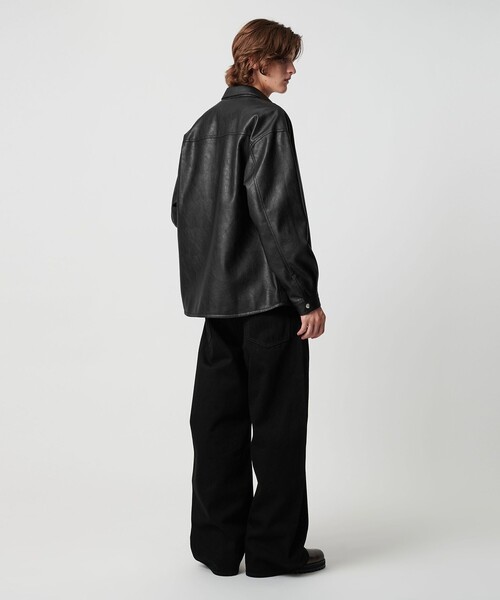 セール】レザーライク CPO シャツ（シャツ/ブラウス）｜MONKEY TIME