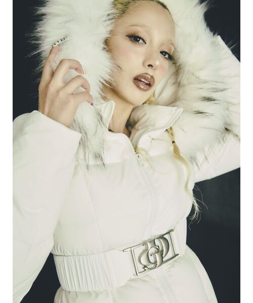 GYDA（ジェイダ）の「GDベルト付きショートダウンコート（ダウン