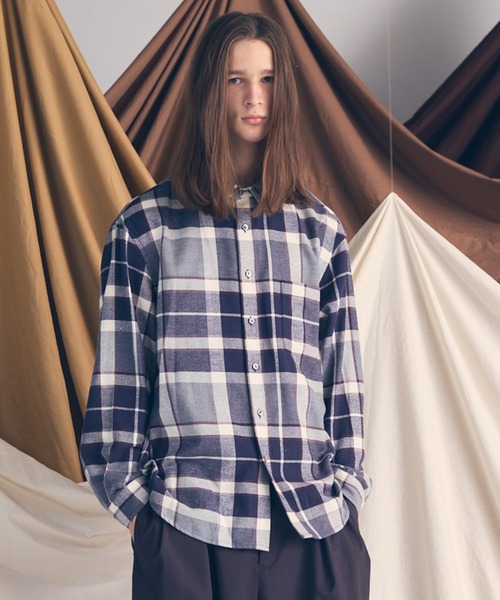 UNISEX》【Italian Dead Stock Fabric】Prime-Over Regular Collar