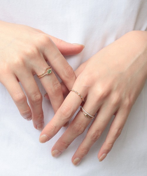 elle meme ミントカイヤナイトxトパーズ リング（リング）｜NOIR DE