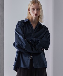 シャツ/ブラウス（ブルー・ネイビー/青色系・ベロア）ファッション通販