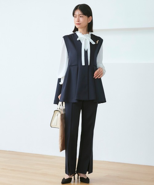 フレア ジレ ＆ フレアパンツ セットアップ ｜ オケージョンスーツ