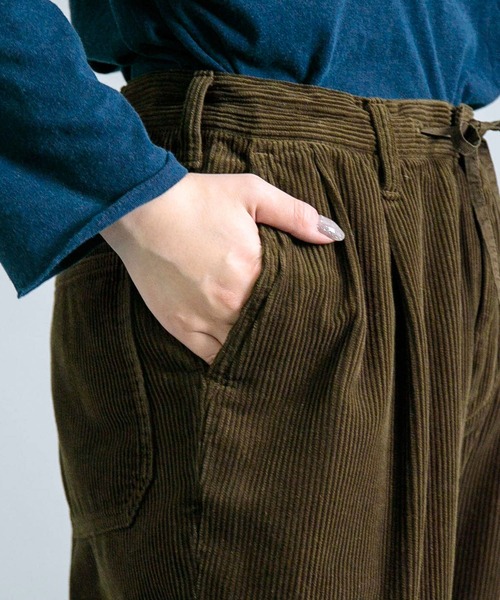 OMNIGOD womens / オムニゴッド] 8Wコーデュロイ ツータックワーク