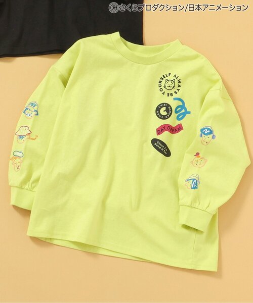 ちびまる子ちゃんコラボ 袖モチーフロンT（Tシャツ/カットソー