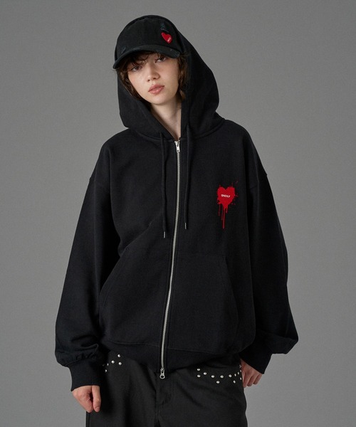 26SS HEART LOGO FULL-ZIP HOODIE / ハートロゴフルジップフーディ